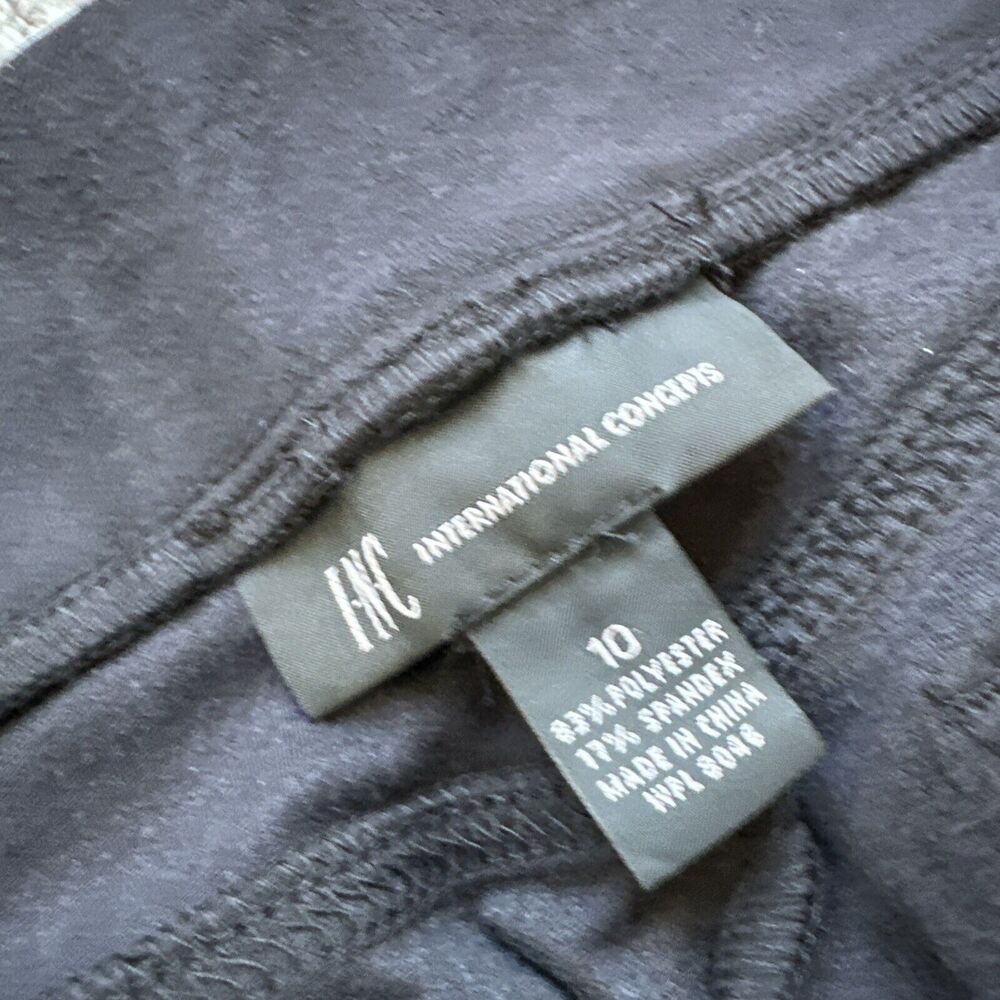 New INC International Concepts I-N-C Womens Velvet Pull-On Skinny Leggings Sz 10 - Picture 8 of 11